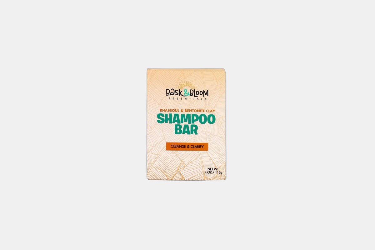 Bask & Bloom Rhassoul and Bentonite Clay Shampoo Bar