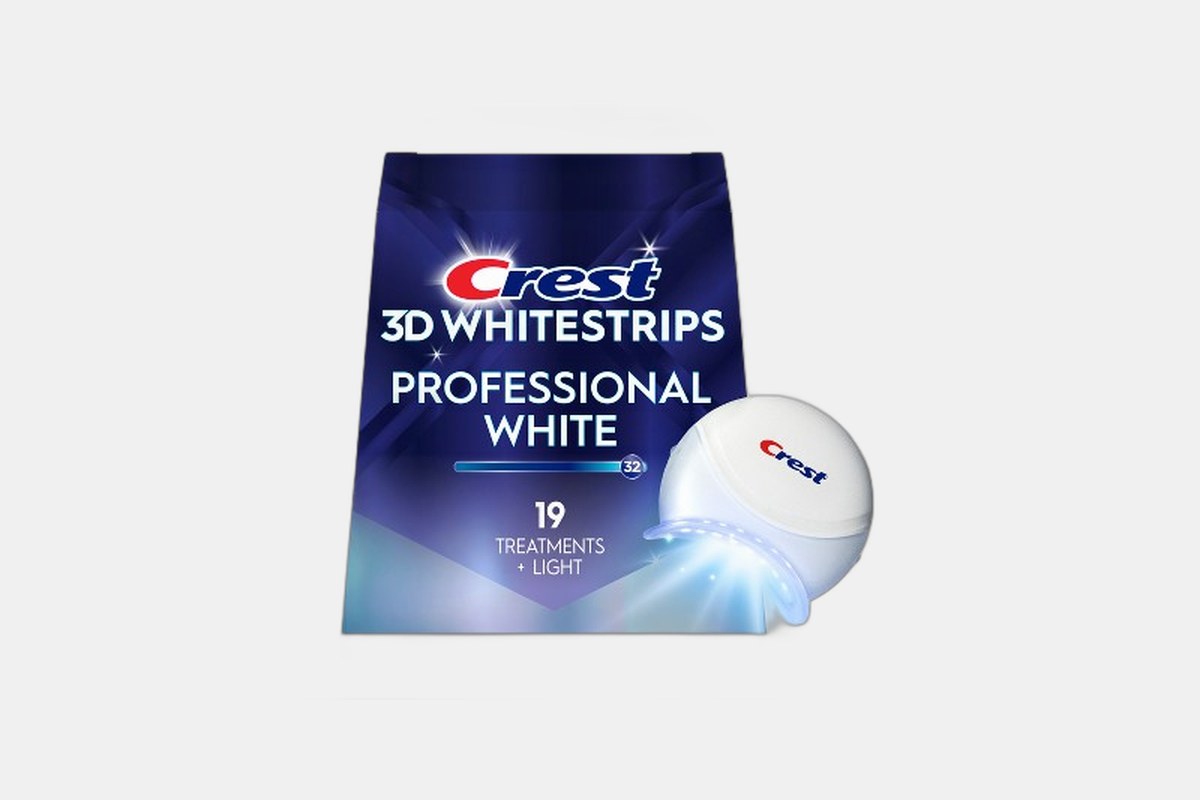 Crest 3D Whitestrips Professional Express White + Whitening Light Kit