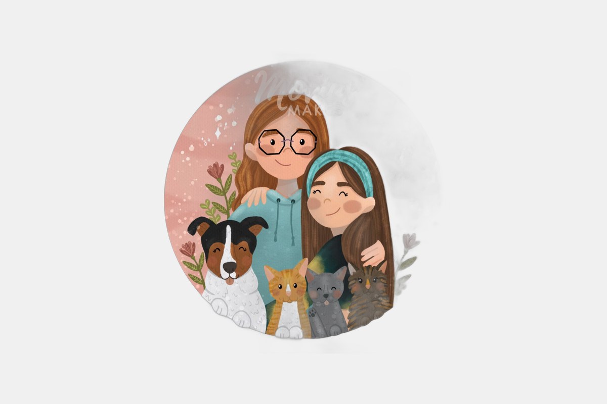 Custom Family Illustration