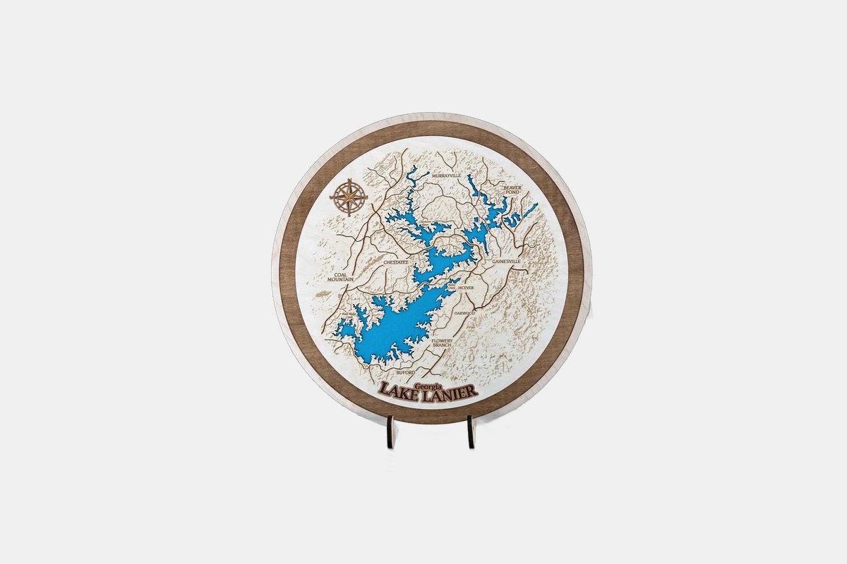 Custom Wooden Map Art