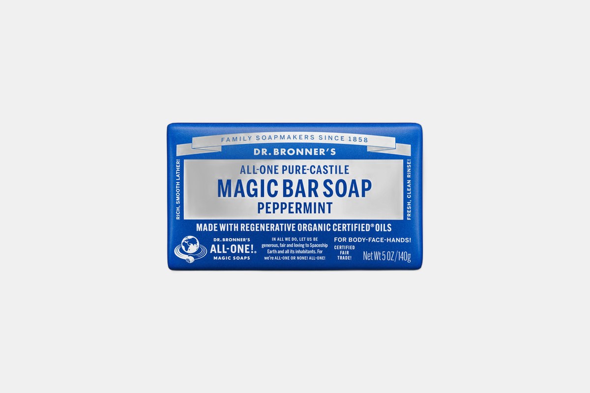 Dr. Bronner's Pure-Castile Bar Soap Peppermint