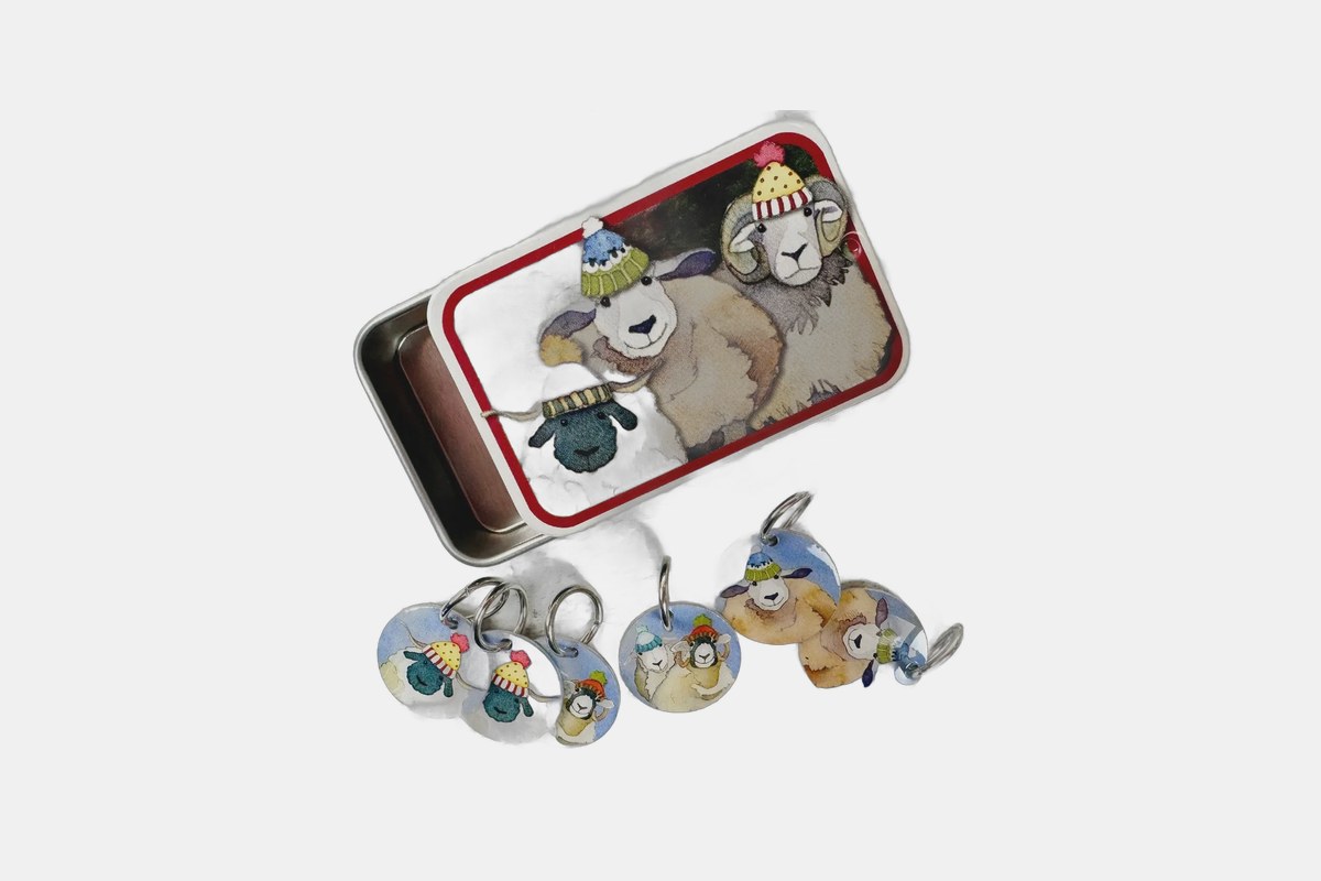 Emma Ball Happy Sheep Stitch Markers