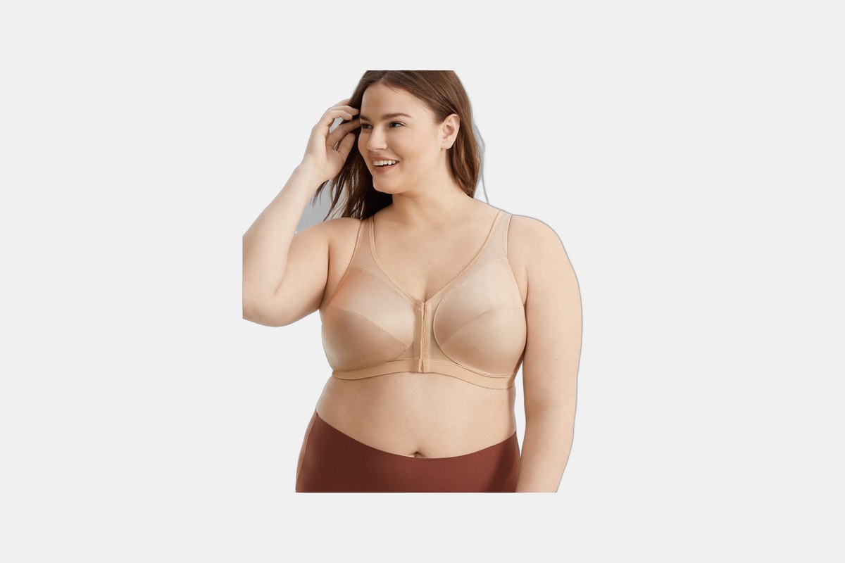 Glamorise MagicLift Front-Close Posture Back Wire-Free Bra