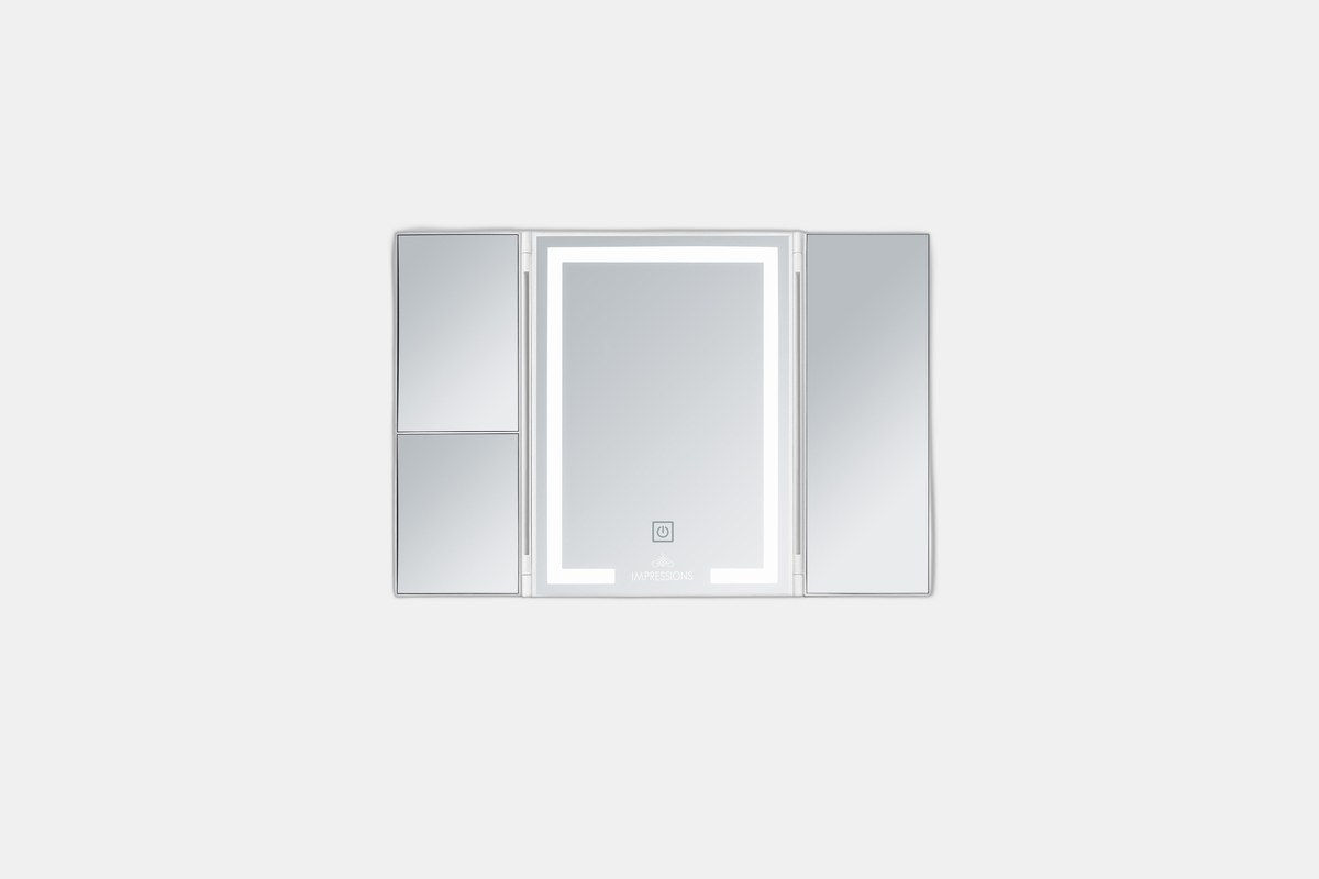 Impressions Vanity Lucid Trifold LED Easel Mirror