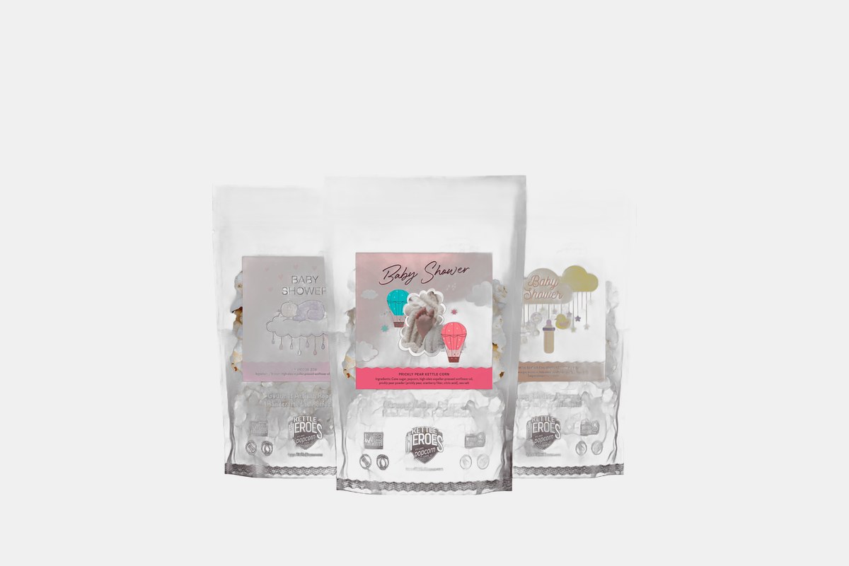 Kettle Heroes Custom Popcorn Baby Shower Favors