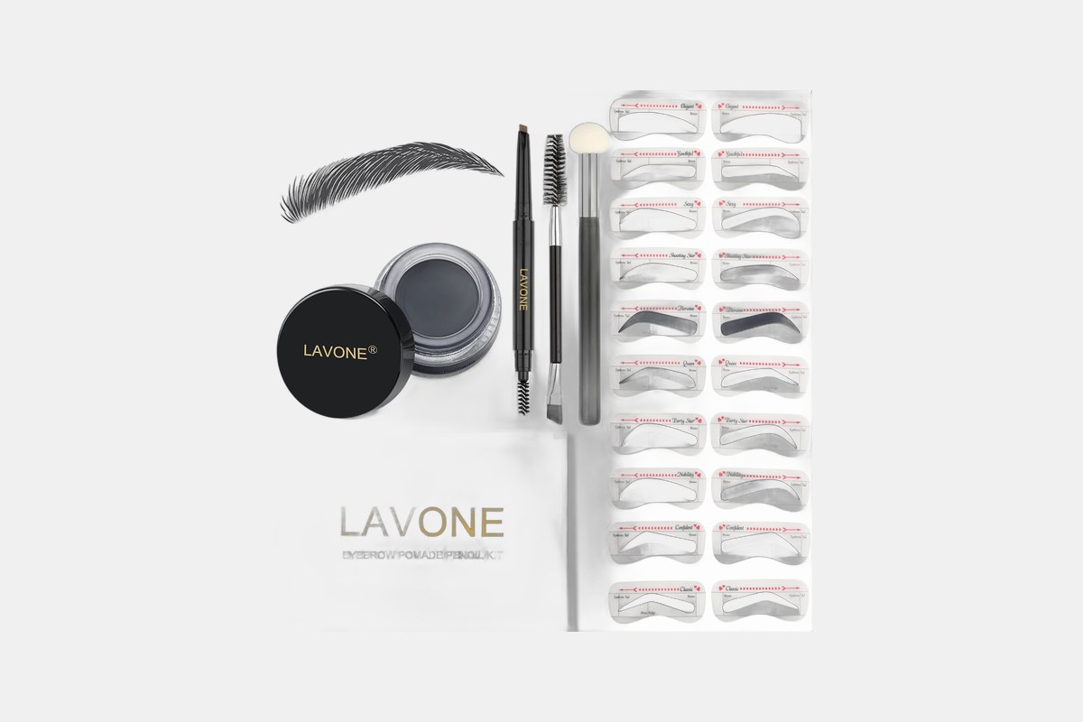 LAVONE Eyebrow Stamp Stencil Kit