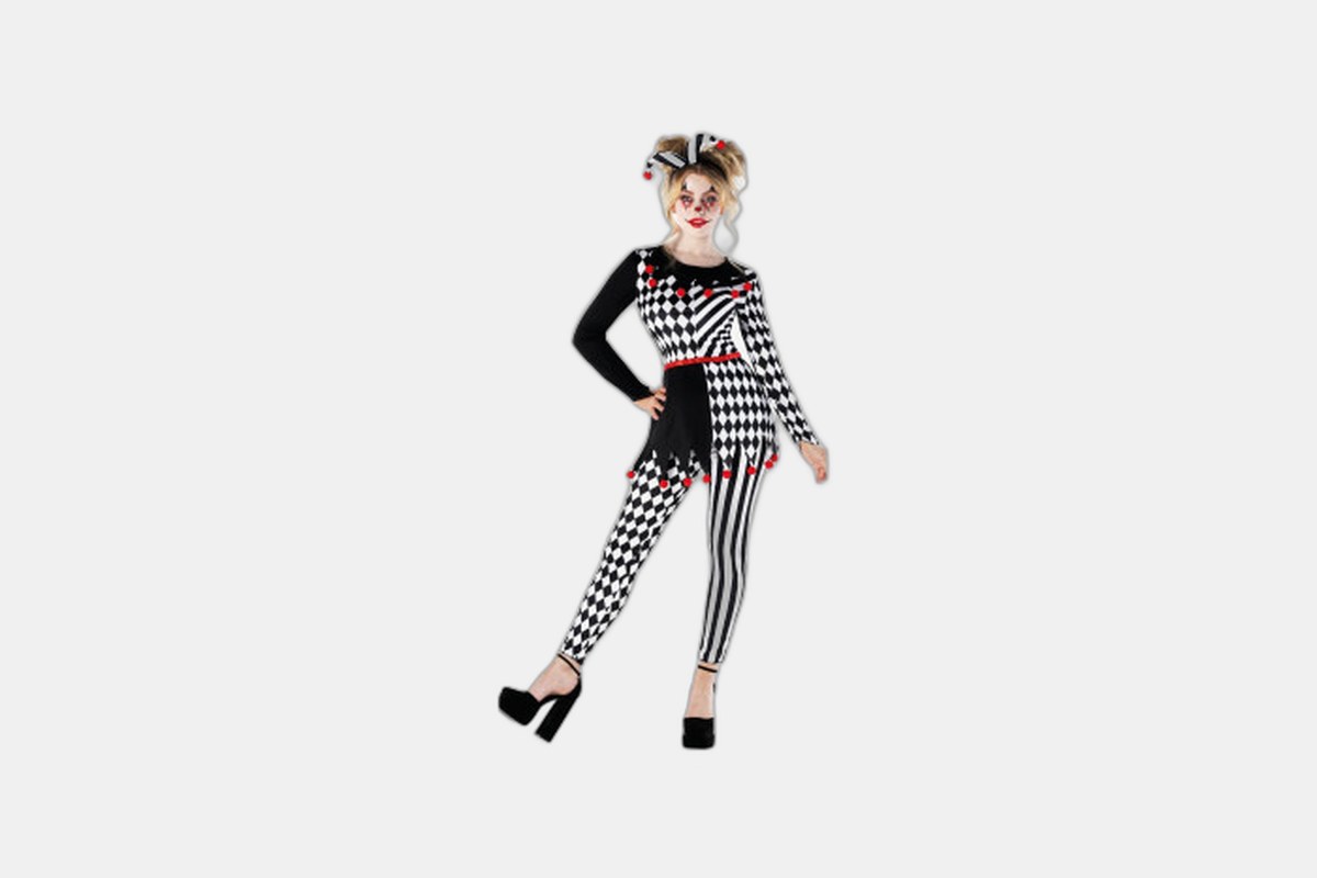 Morphsuits Women's Harlequin Jester Costume