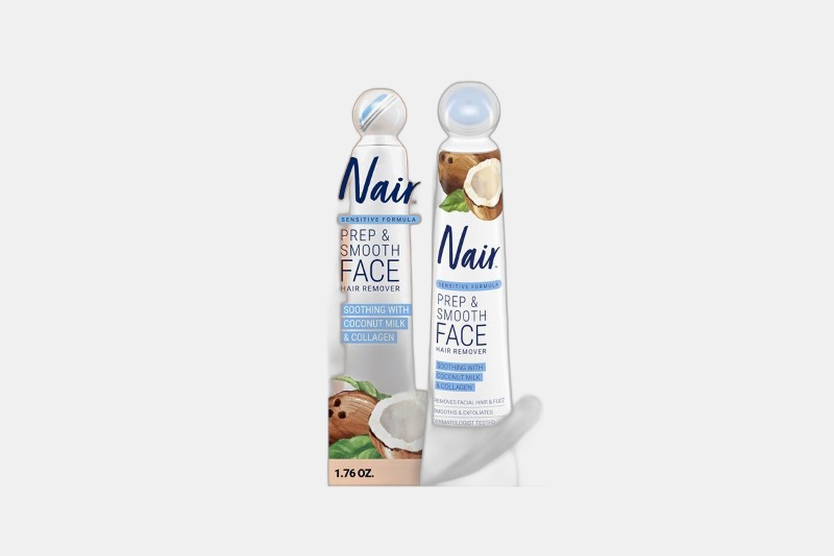 Nair Prep & Smooth Facial Hair Removal Cream Sensitive