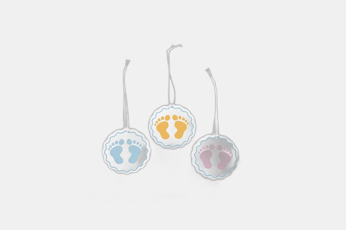 Oriental Trading Baby Feet Favor Tags