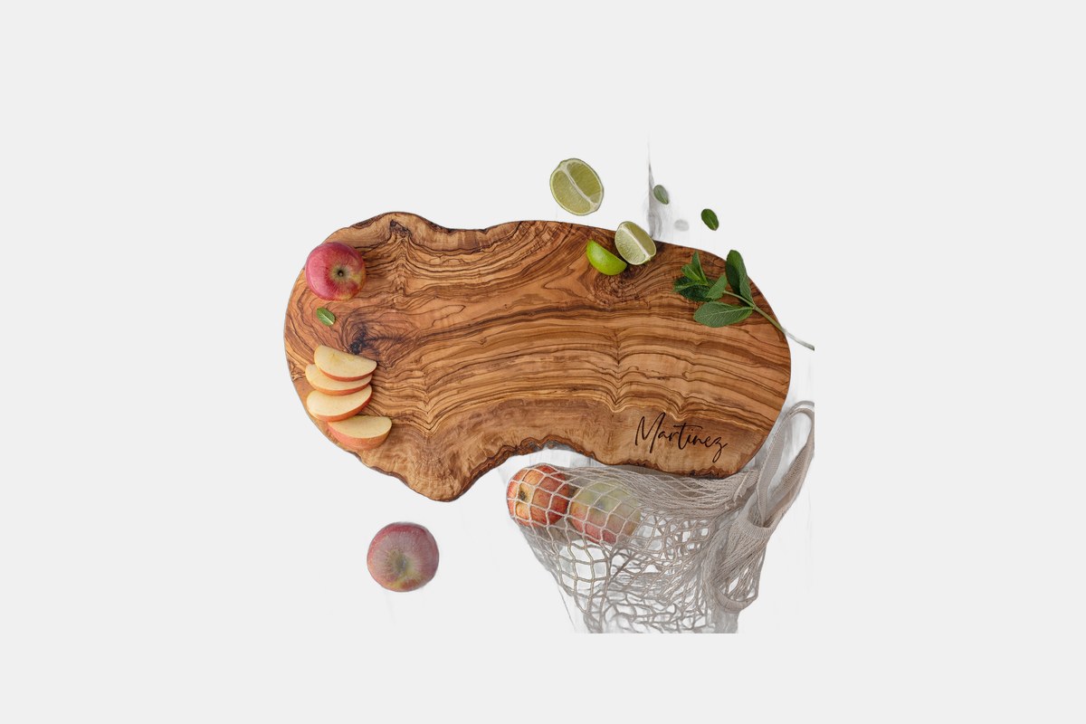 Personalized Live Edge Charcuterie Board