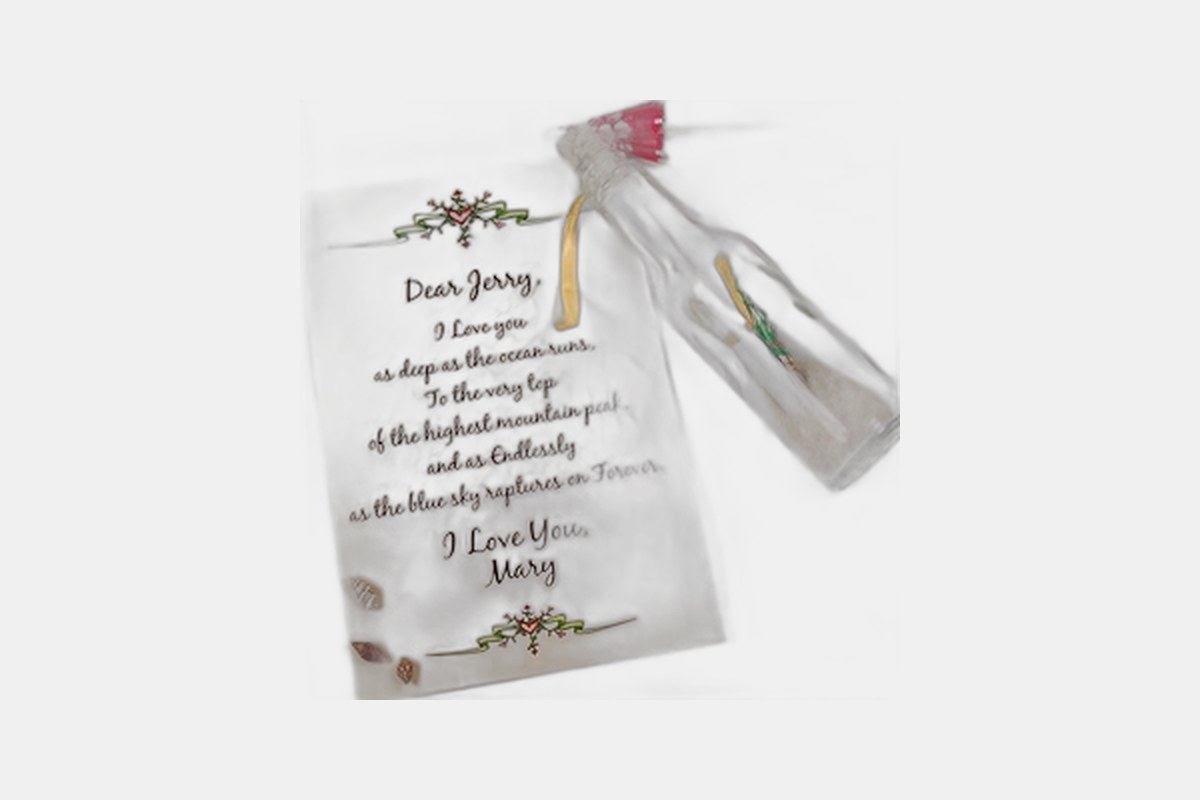 Personalized Message in a Bottle