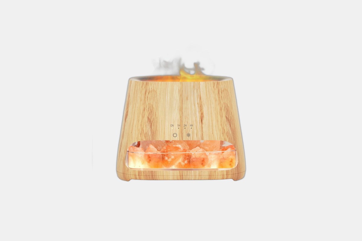 SALKING 2-in-1 Himalayan Salt Lamp Diffuser