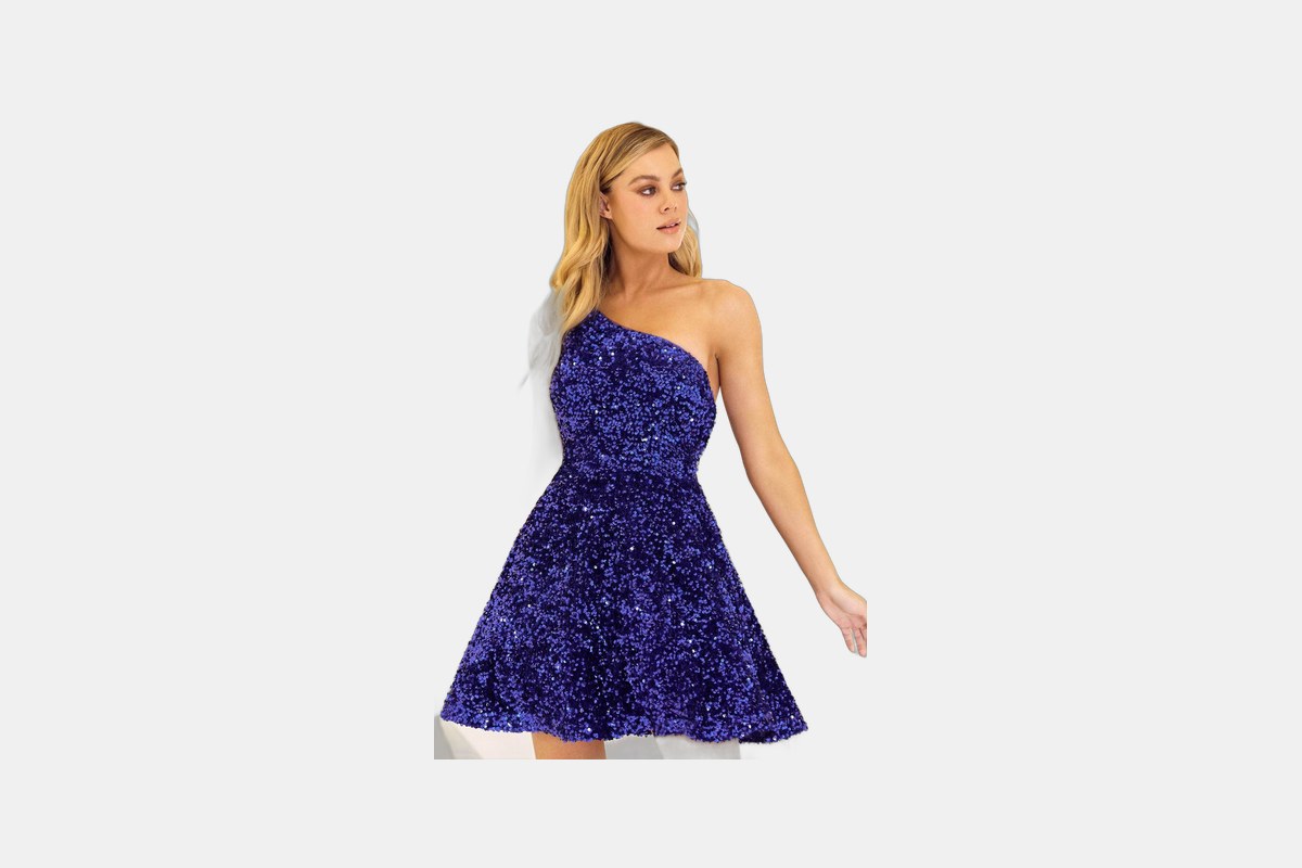 Sherri Hill One-Shoulder Cocktail Dress