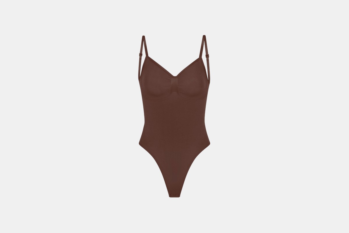 Skims Seamless Sculpt Low Back Thong Bodysuit
