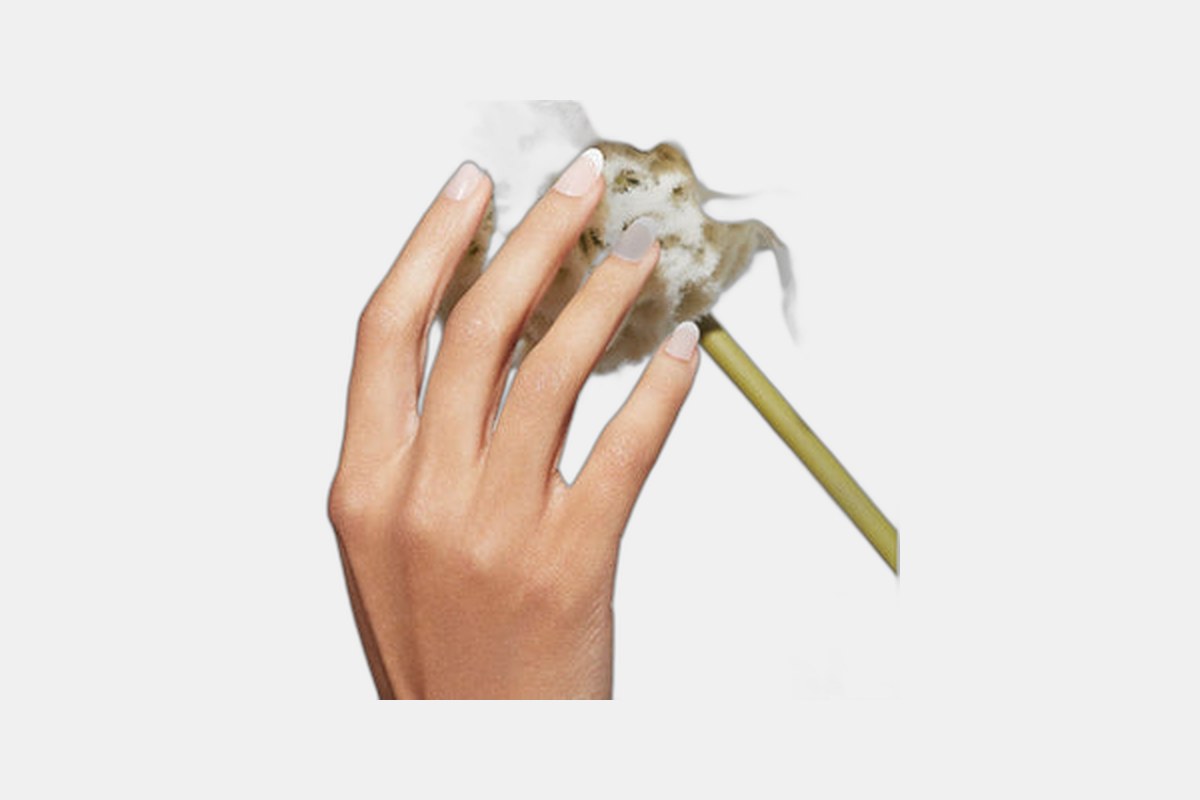 Static Nails French 75 Round Reusable Pop-On Manicure