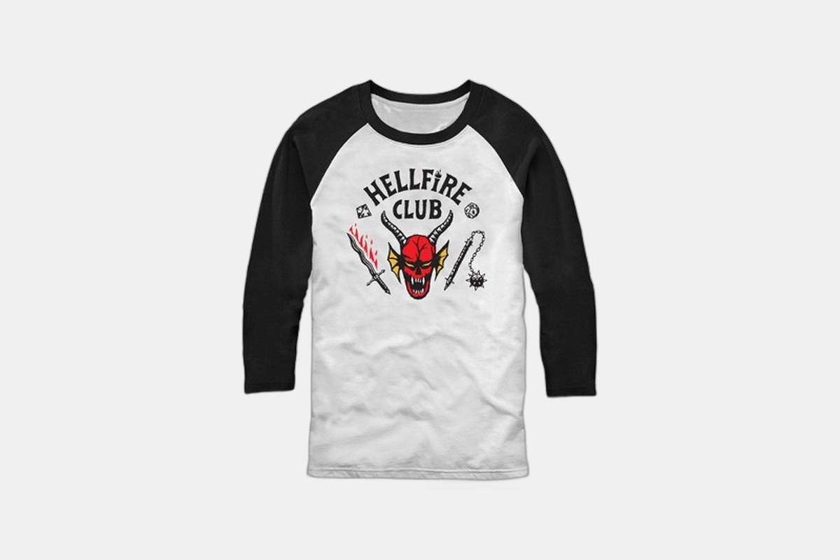 Stranger Things Hellfire Club Baseball Tee
