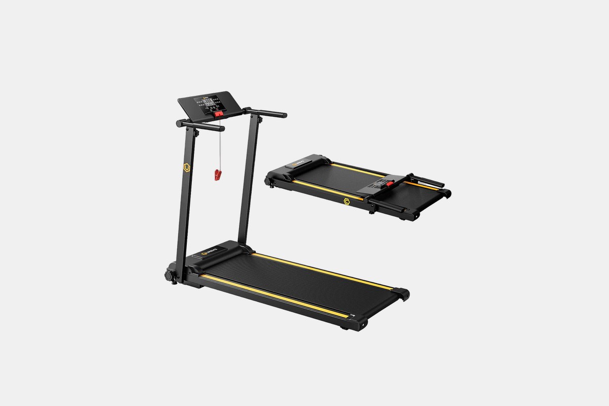 UREVO 2-in-1 Folding Treadmill