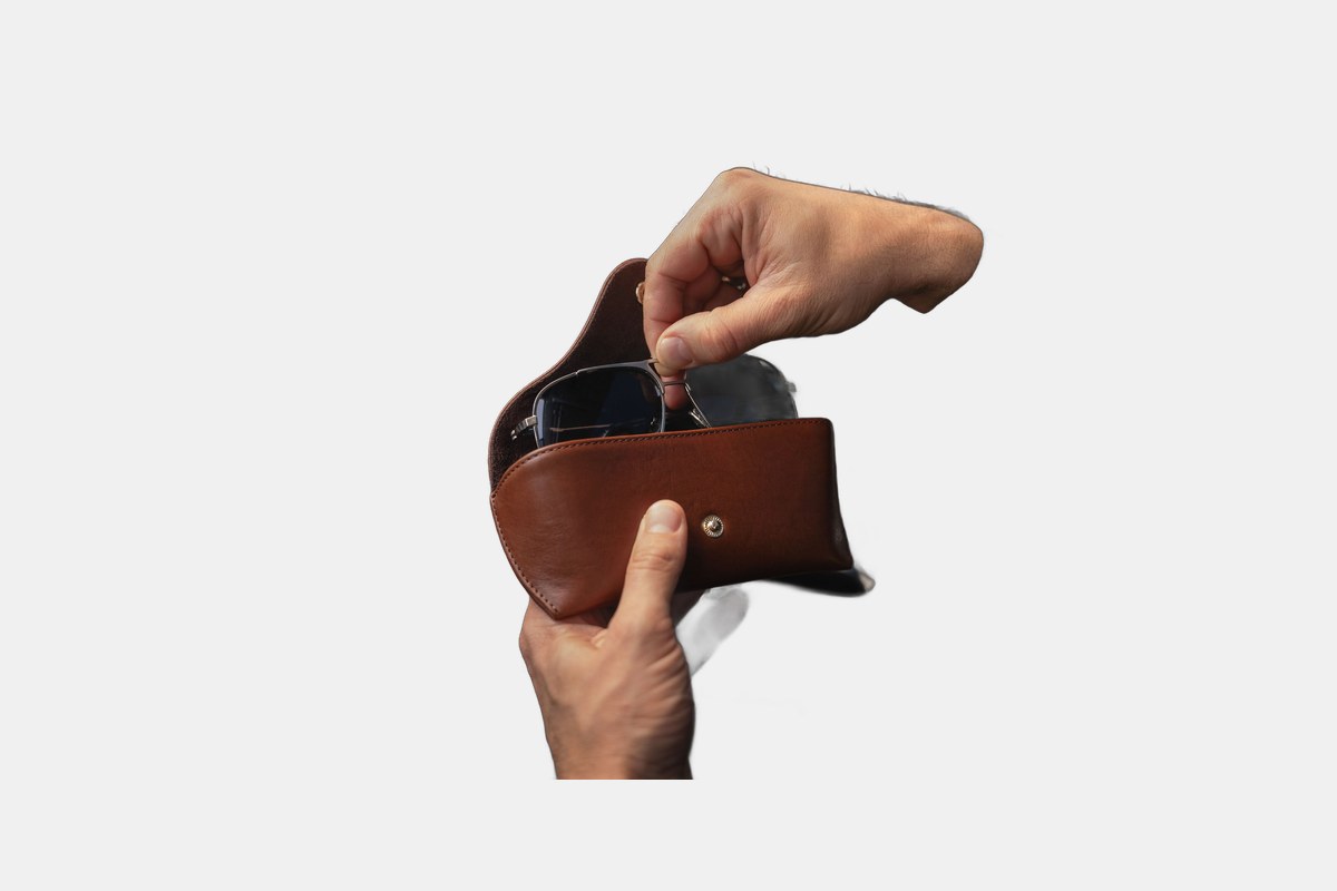 Von Baer Deluxe Leather Glasses Case