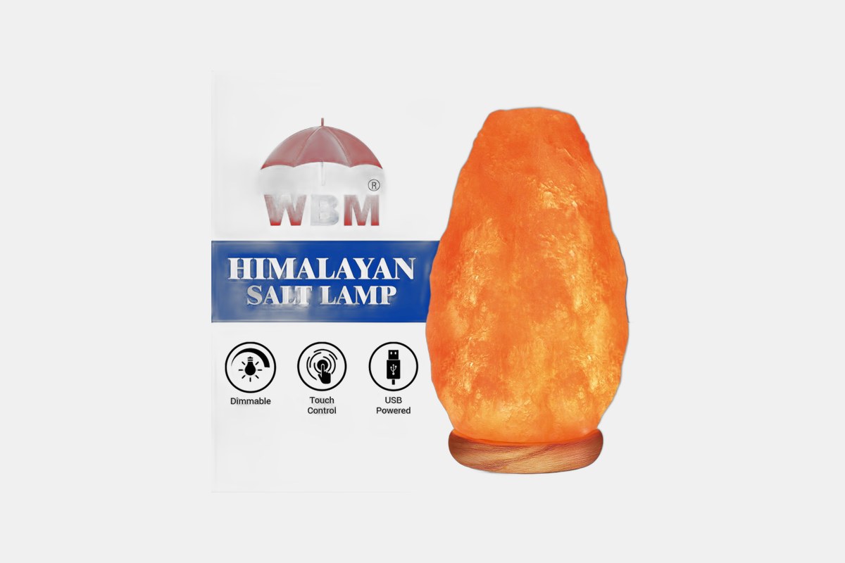WBM USB Himalayan Salt Lamp with Touch Dimmer